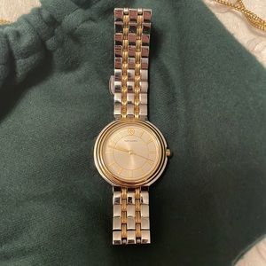 Tori Burch Classic Two Tone Watch